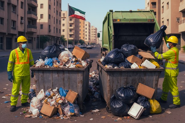 TRUST waste collection team and truck